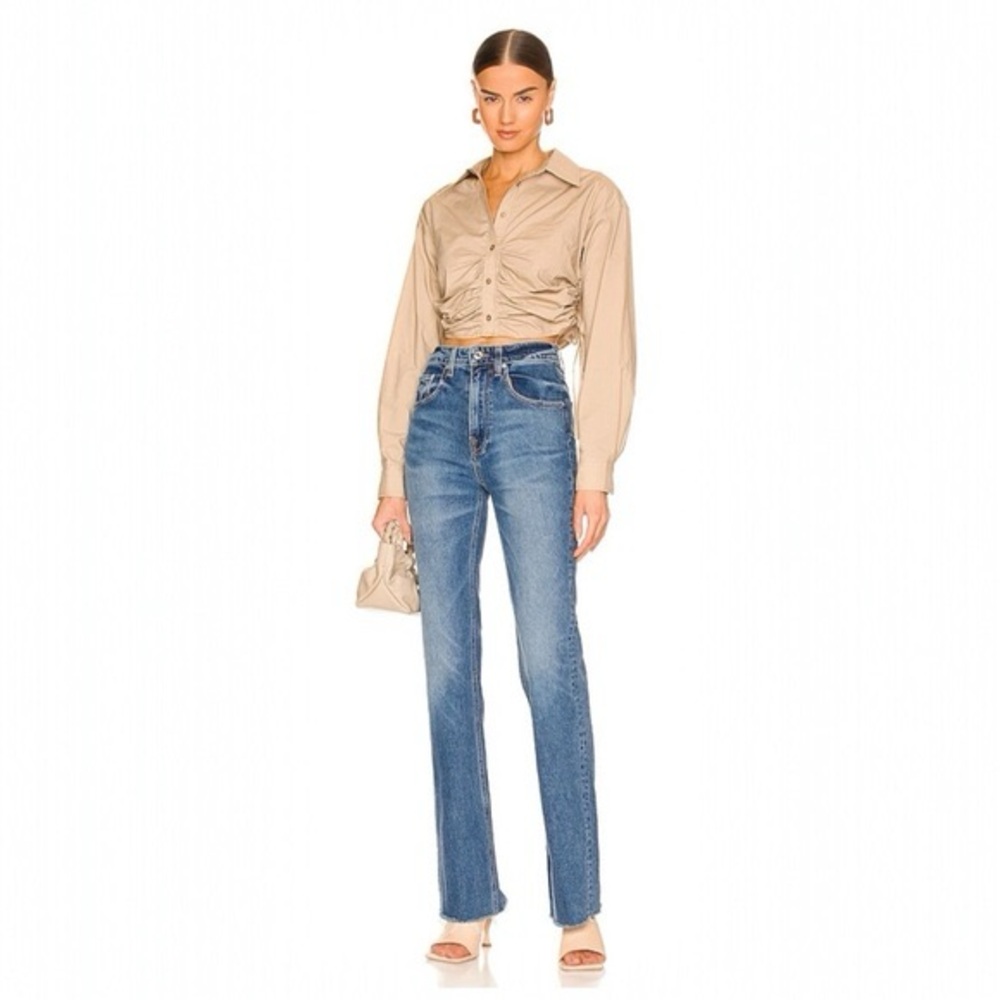 GRLFRND Melanie High Rise Boot Cut Jeans